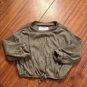 Old Navy Toddler Olive Green Ribbed Top